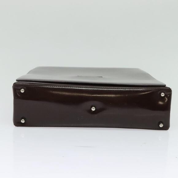 GUCCI Shoulder Bag Patent Leather Brown Silver 002 2046 002 2046 - Picture 11 of 16